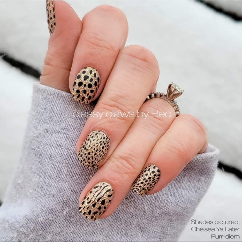 Color Street: Purr Diem | Animal Print Cat Spots Feline Chic Clear Overlay - Picture 6 of 12